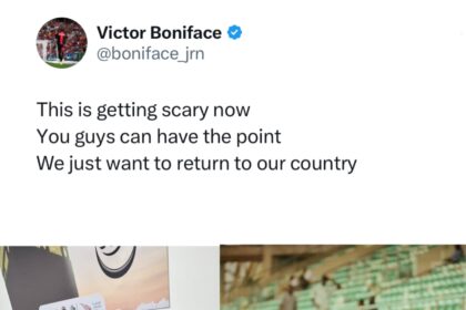 ''This is getting scary now,You guys can have the point'' - Boniface says