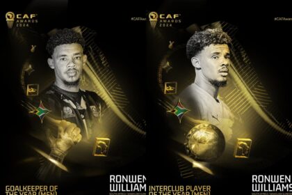Ronwen Williams Wins Men's Interclub Player of the Year and Men's Goalkeeper of the Year