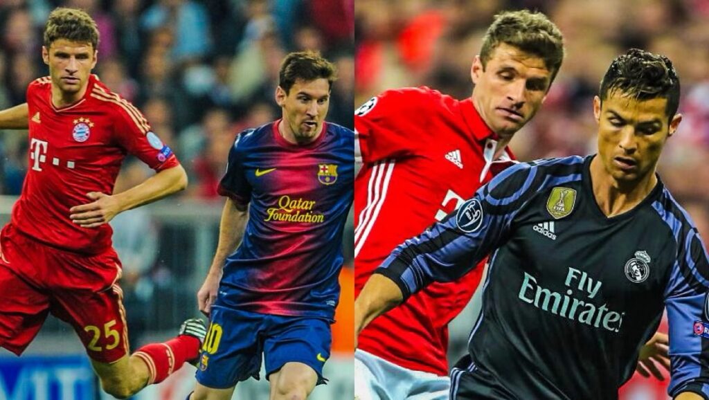 Müller Matches Messi's Champions League Appearance Count